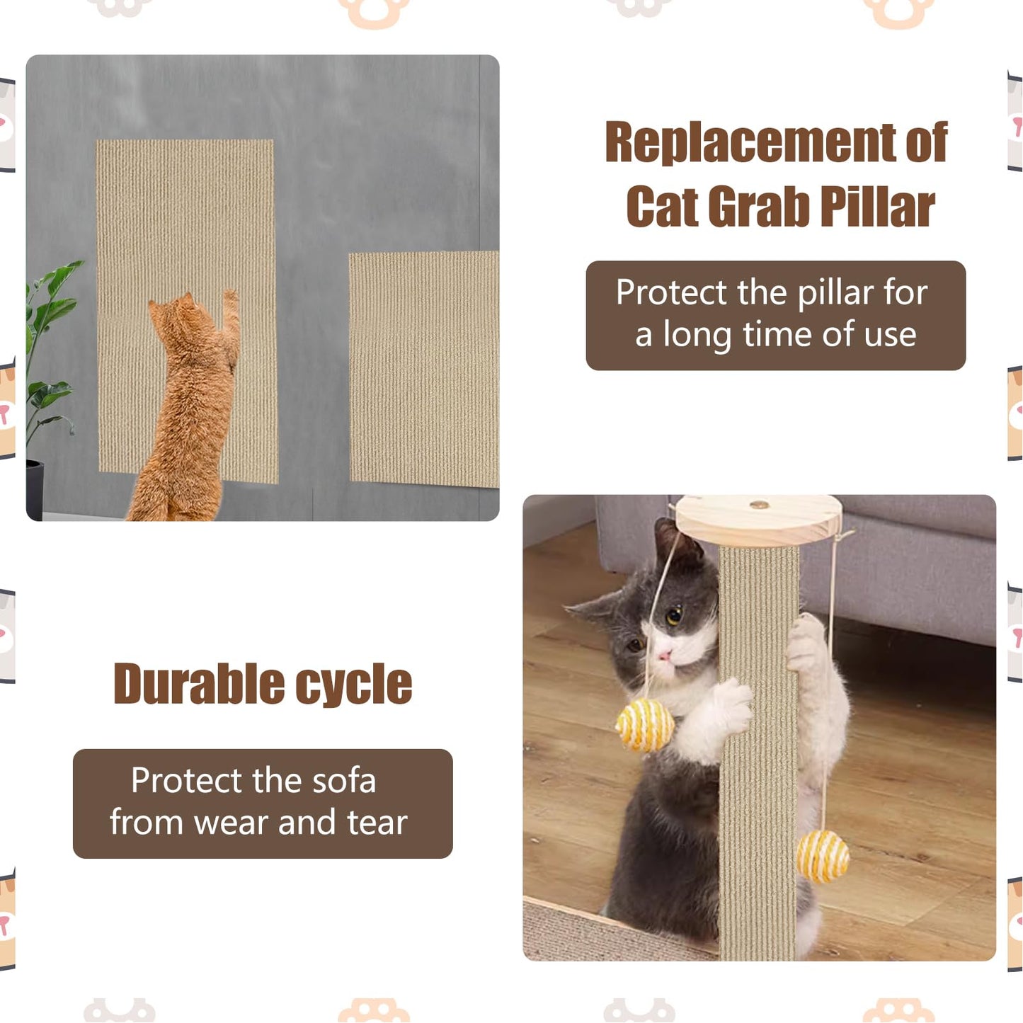 Cat Scratch Resistant Sticker